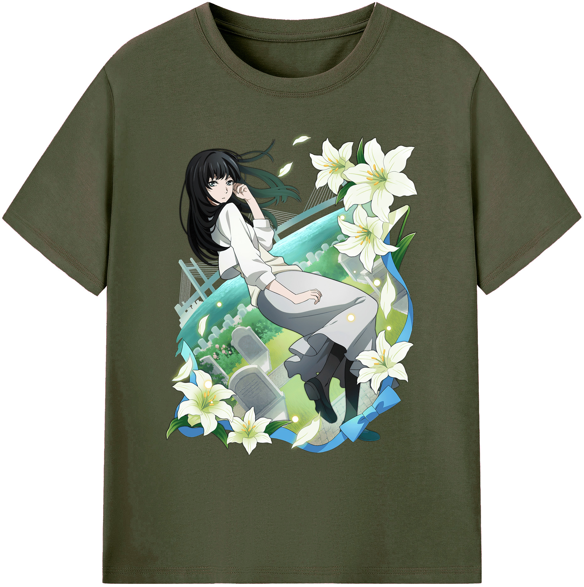 （画像用） 文豪ストレイドッグス Bungo Stray Dogs 綿100％ メンズ半袖Tシャツ｜肌触りやわらか＆通気性